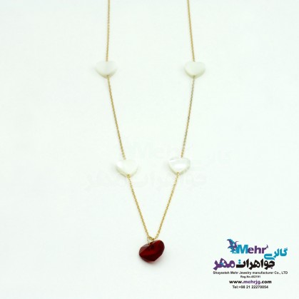Gold Necklace - Heart Design-MM0880